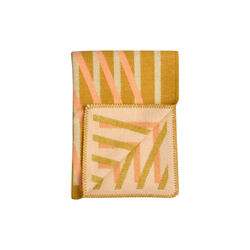 BISLETT Throw, peach & pistachio, R&oslash;ros Tweed