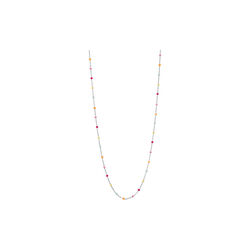 Lola necklace, sølv/rainbow, ENAMEL Copenhagen