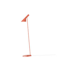 AJ Floor Lamp, electric orange, Louis Poulsen