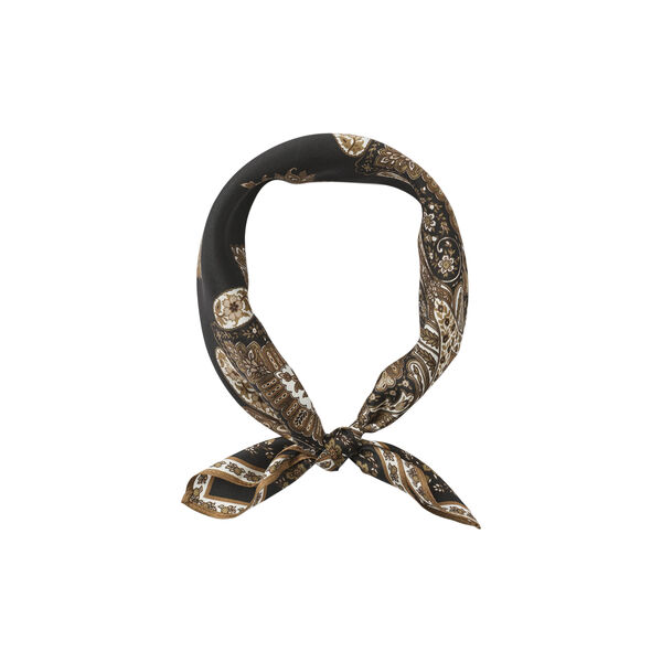 5142PBOScarf silk small, black, PBO