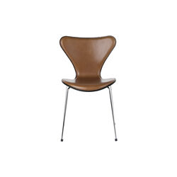Series 7&trade; 3107 Front Upholstered Chair, Grace Walnut, Fritz Hansen