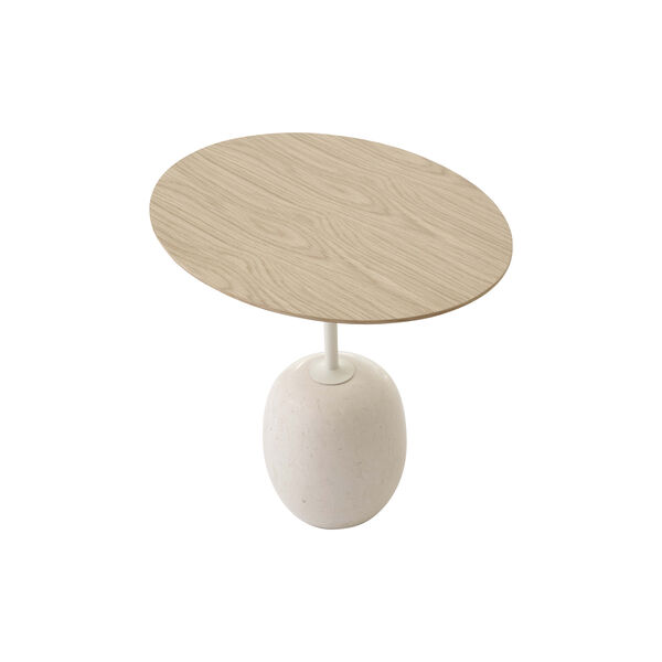 Lato Table LN9 Lounge Table, Crema Diva marble/oak Lato Table LN9 Lounge Table, Crema Diva marble/oak, &Tradition