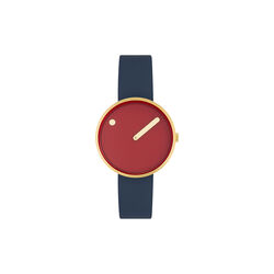 Picto Wrist Watch, cinnamon red/midnight blue, PICTO