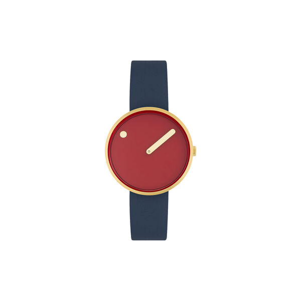 Picto Wrist Watch, cinnamon red/midnight blue, PICTO