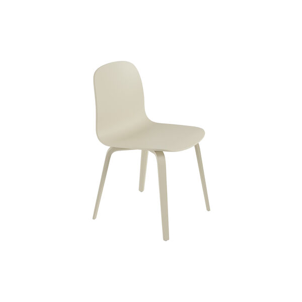 Visu Chair with Wood Base, sand, Muuto