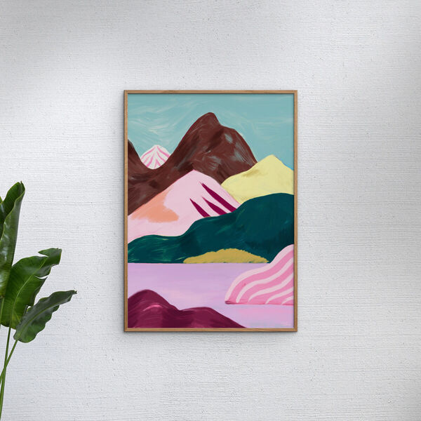 Lilac Lake, Poster & Frame