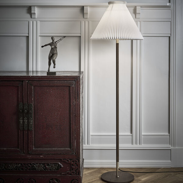 Le Klint 328 Floor Lamp with Standard Shade, smoked oak, LE KLINT