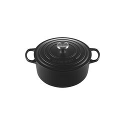 Signature round cast iron pot &Oslash; 26 cm, matte black, Le Creuset