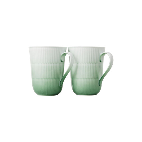 Iris Mug 36 cl. 2 pcs, green, Royal Copenhagen