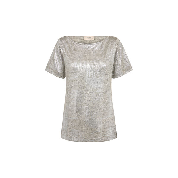 MMNiva O-SS Metallic Tee, silver, MOS MOSH