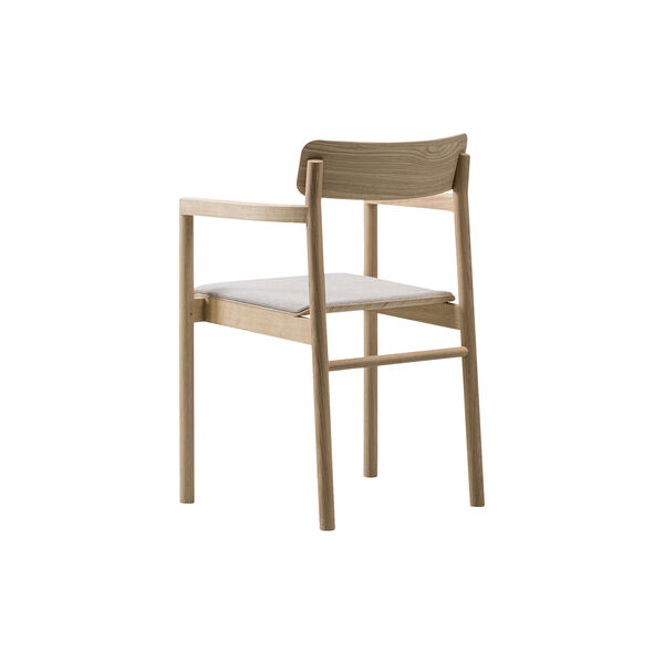 Post Armchair, lacquered oak/light grey, Fredericia Furniture