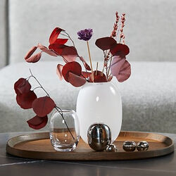 Vase glass, opal, Piet Hein