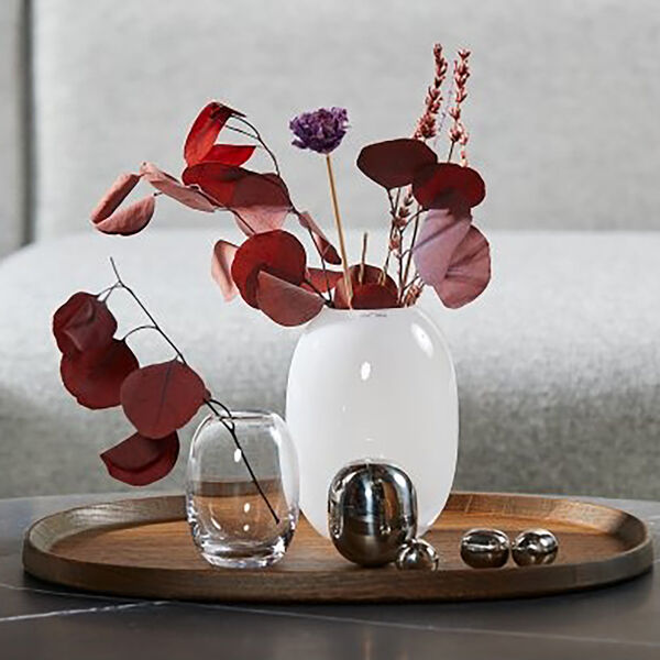 Vase glass, opal Vase glass, opal, Piet Hein