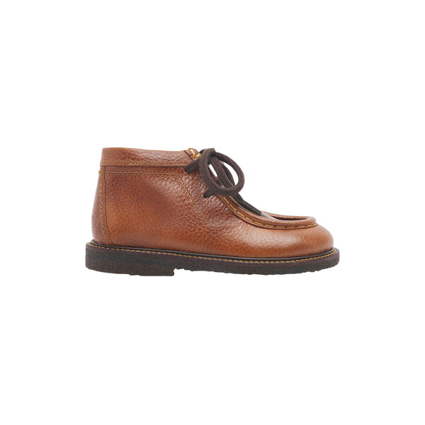 Apron Toe With Contrast Stitching, cognac, ANGULUS