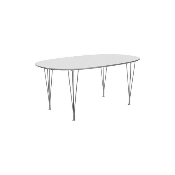 FH B616 Superellipse™ Dining Table, white, Fritz Hansen