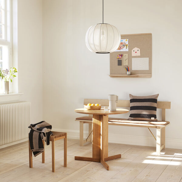 Position Bench 155, white oiled oak, Form & Refine