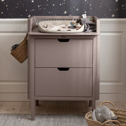 Sebra Changing Unit with Drawers, jetty beige, Sebra