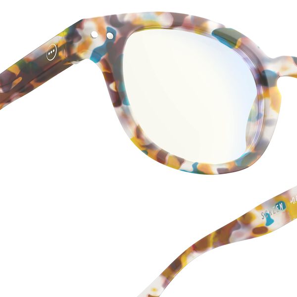 #C READING SCREEN Glasses, blue tortoise, IZIPIZI