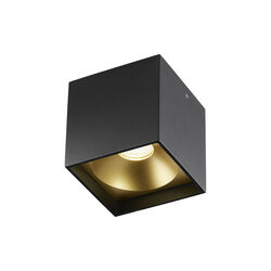 Solo SQUARE Ceiling Lamp, black/gold, LIGHT-POINT
