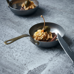 NVPresentation Fry pan, silver finish, Nicolas Vah&eacute;