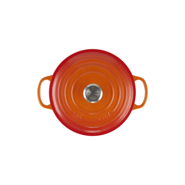 Signature round cast iron pot &Oslash; 20 cm, volcanic, Le Creuset