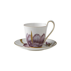 Flora High Handle Cup with Saucer, iris, Royal Copenhagen