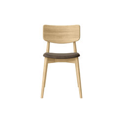 Chiara Dining Chair, Davos 2179 Umbra/hvidolieret eg, Bruunmunch Furniture