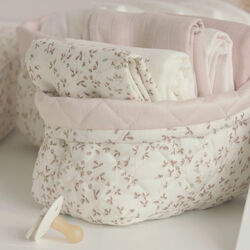 Quilted Storage Basket 2-pack, lierre/almond, Cam Cam Copenhagen