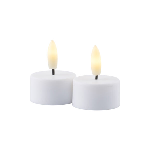 Sille Rechargeable Tealights 2 pcs., white, Sirius Home