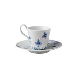 Blue Elements High Handle Cup with Saucer 24 cl, Royal Copenhagen