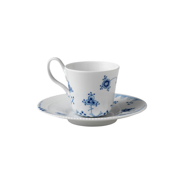 Blue Elements High Handle Cup with Saucer 24 cl, Royal Copenhagen