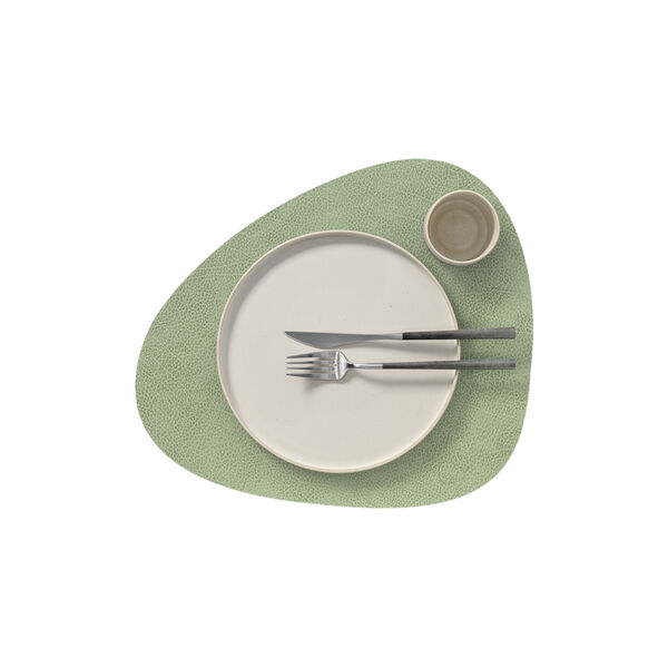 Hippo table mat Curve L, olive green, LIND DNA