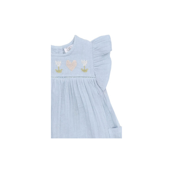 HCKatinka Dobby Dress, zen blue, Hust & Claire