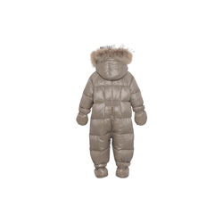 Featherlight Baby Wintersuit with Fur| Caramel, VER de TERRE