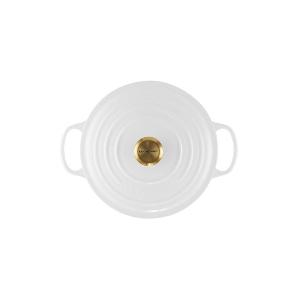 Signature Round Pot &Oslash; 26 cm, white, Le Creuset