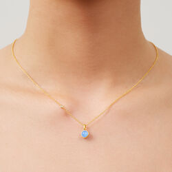 Little Prime Pendant, gold/royal blue, Julie Sandlau