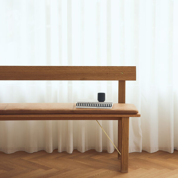 Position Leather Cushion 155, camel Position Leather Cushion 155, camel, Form & Refine