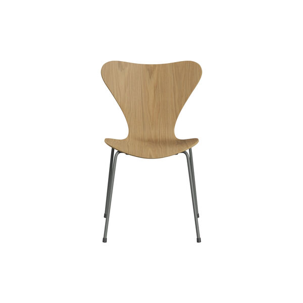 Series 7&trade; 3107 Chair, lacquered oak/silver grey, Fritz Hansen