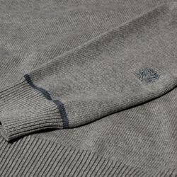 MMGBarella Crew Knit, grey melange, MOS MOSH Gallery