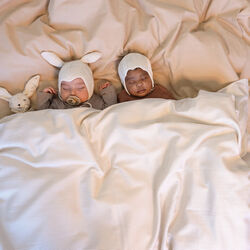 Baby Bedding Set, classic stripes camel, Cam Cam Copenhagen