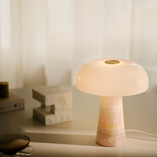 Glossy Mini Table Lamp, pink, Design For The People