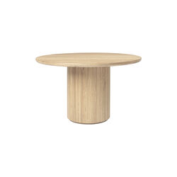 Moon Round Dining Table, soap treated oak, GUBI