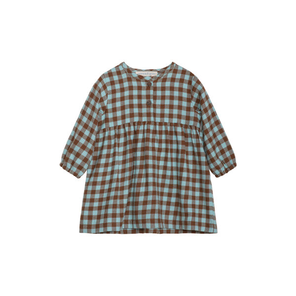 Baby Brushed Dress, coffee checks Baby Brushed Dress, coffee checks, Serendipity