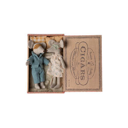 Mum and Dad Mice in Cigarbox, Maileg