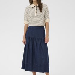 NelliaPW Skirt, dark blue denim, Part Two