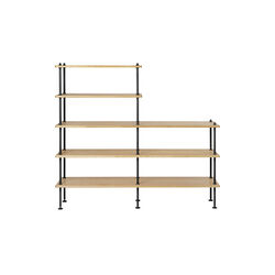 BM0253-2 Shelving System, oiled oak/black, Carl Hansen & Søn