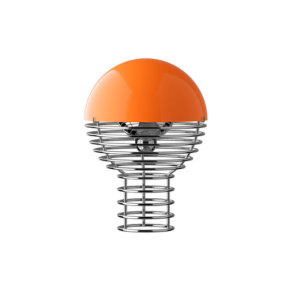 Wire Portable Table Lamp, orange, Verpan