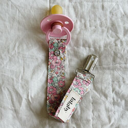 Pacifier Clip, pink betsy, Lalaby