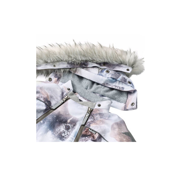 Pyxis Fur Snowsuit, bison, Molo