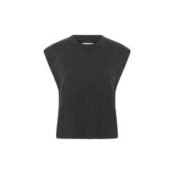 KBBerenice Waistcoat, dark gray melange, Karen by Simonsen